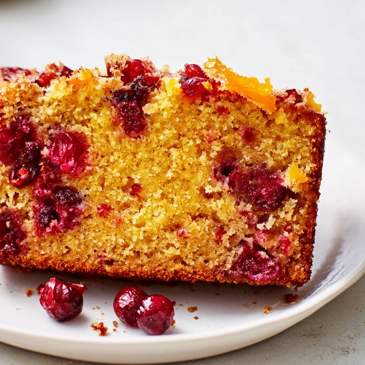 This homemade cranberry and orange bread loaf has a beautiful, crackled crust and delicious aroma.