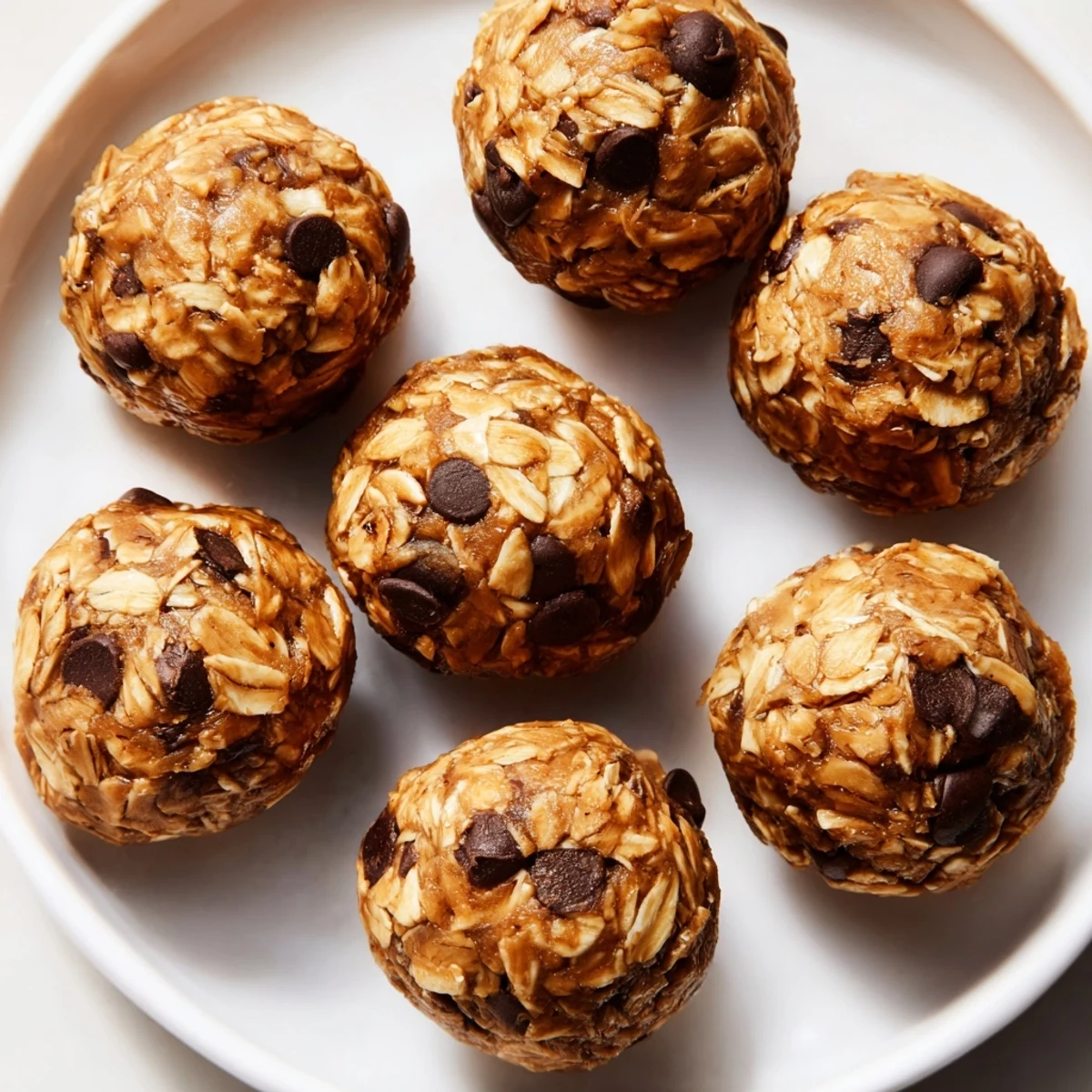 Golden, chewy No-Bake Peanut Butter Energy Balls, a delicious snack with peanut butter aroma.