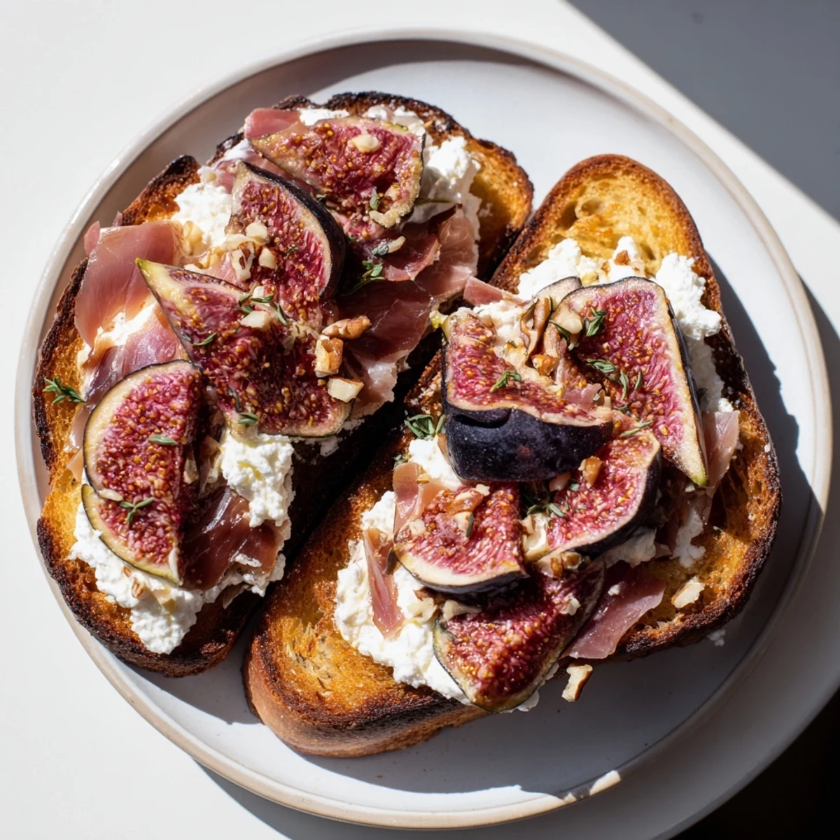 Royal Tapestry appetizer, a visually stunning arrangement of pâté, figs, and toasted walnuts, ready to enjoy.