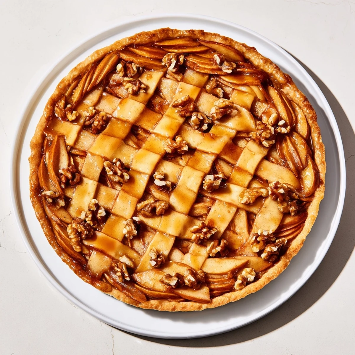 Crisp edges and tender apples compose this delightful Lattice Orchard, ideal for a dessert spread.