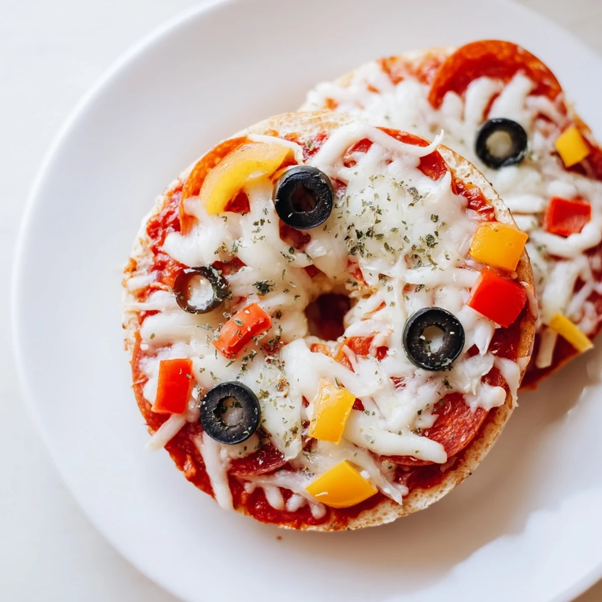 Crispy Mini Bagel Pizzas