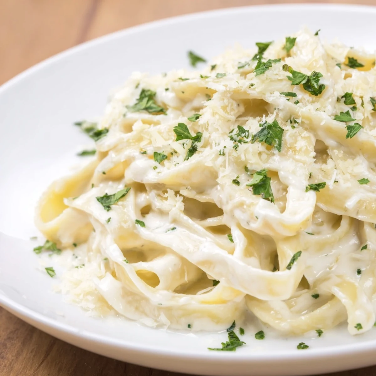 Lighter and protein-packed Cottage Cheese Alfredo Sauce, perfect for drizzling over your favorite pasta dish.