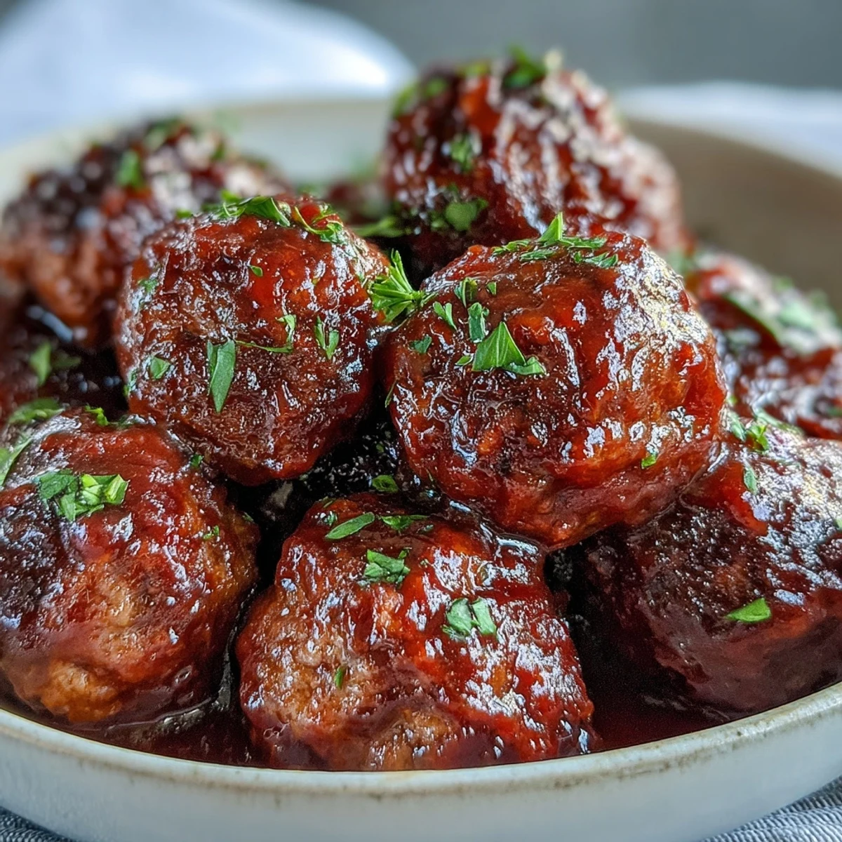 Tender grape jelly and chili sauce meatballs on a platter, perfect for an easy weeknight appetizer.