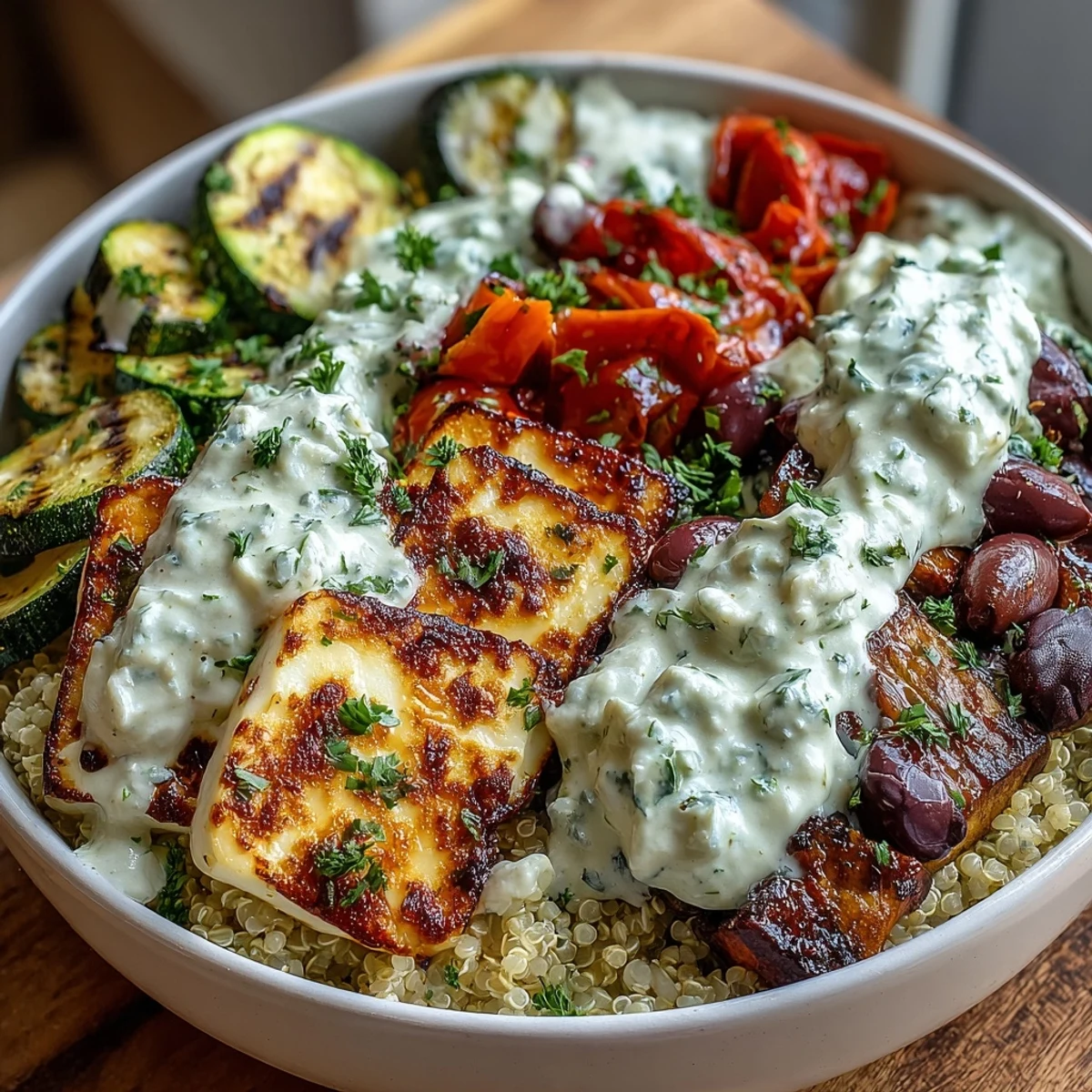 Healthy Grilled Mediterranean Bowl