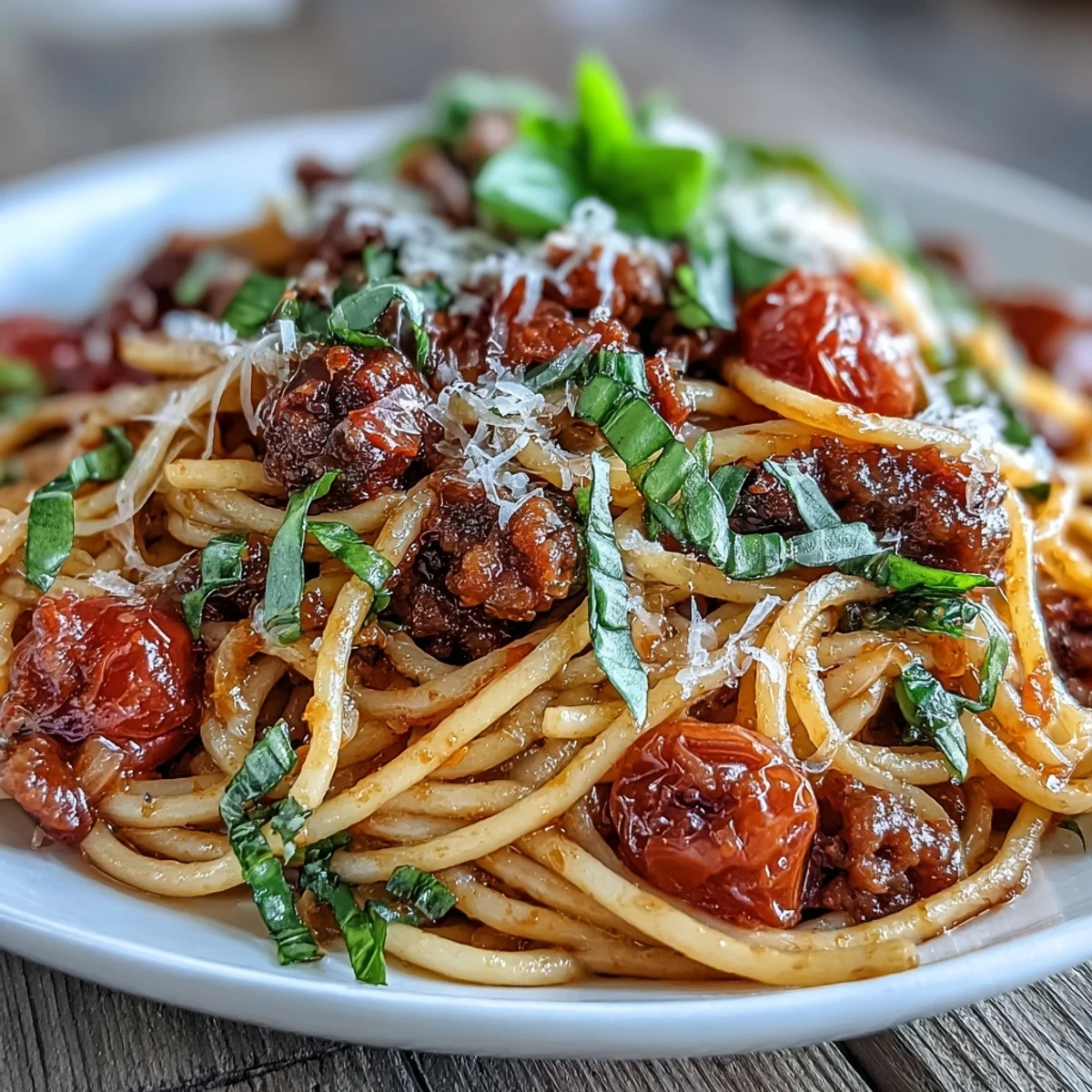 A close-up of vibrant Italian Drunken Noodles with Parmesan cheese and a glass of red wine.