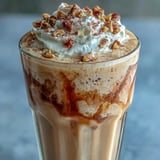 Smooth and aromatic Hojicha milkshake blending roasted tea powder with vanilla ice cream for a toasty, comforting drink.