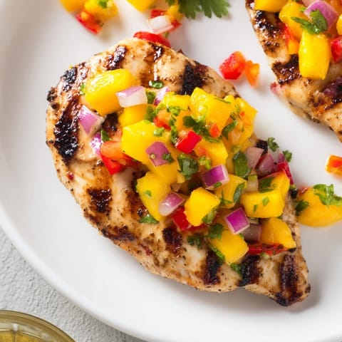 Grilled Mango Salsa Chicken