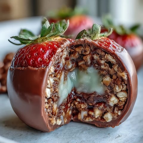 Dubai Chocolate Strawberry Eggs