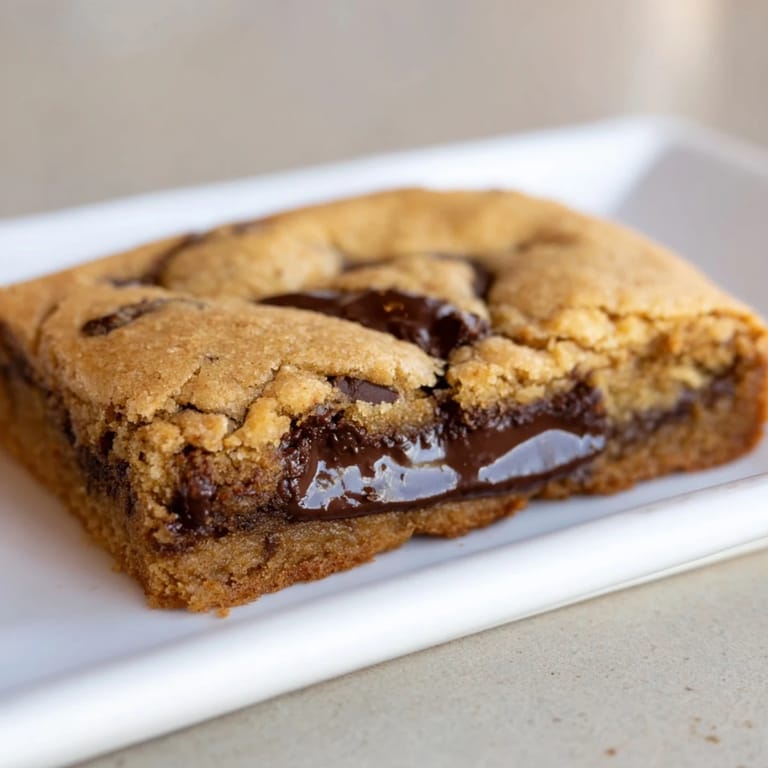 Delicious Ultimate Chocolate Chip Cookie Bars, featuring a soft, chewy texture and irresistible chocolate.
