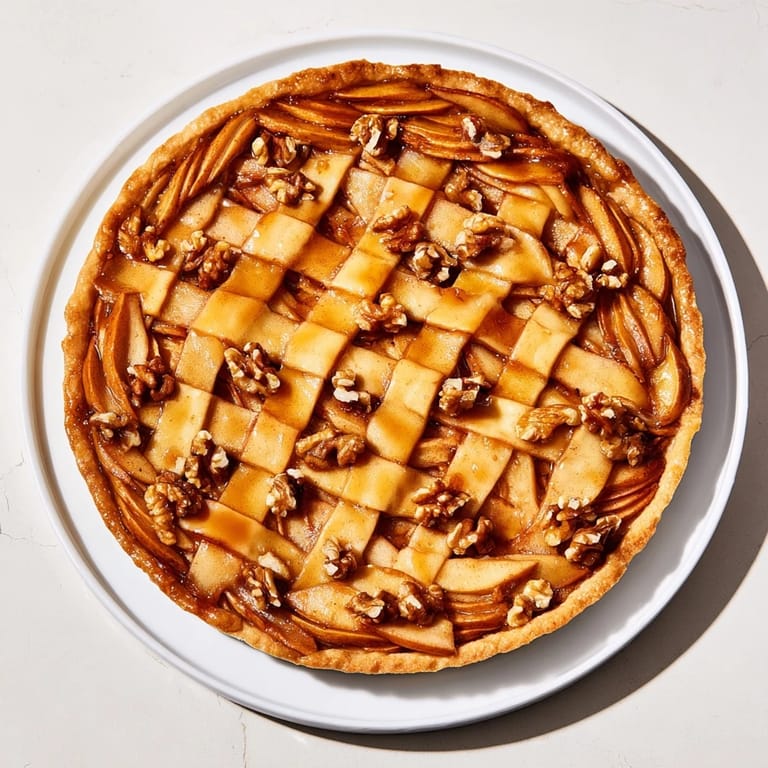 Crisp edges and tender apples compose this delightful Lattice Orchard, ideal for a dessert spread.