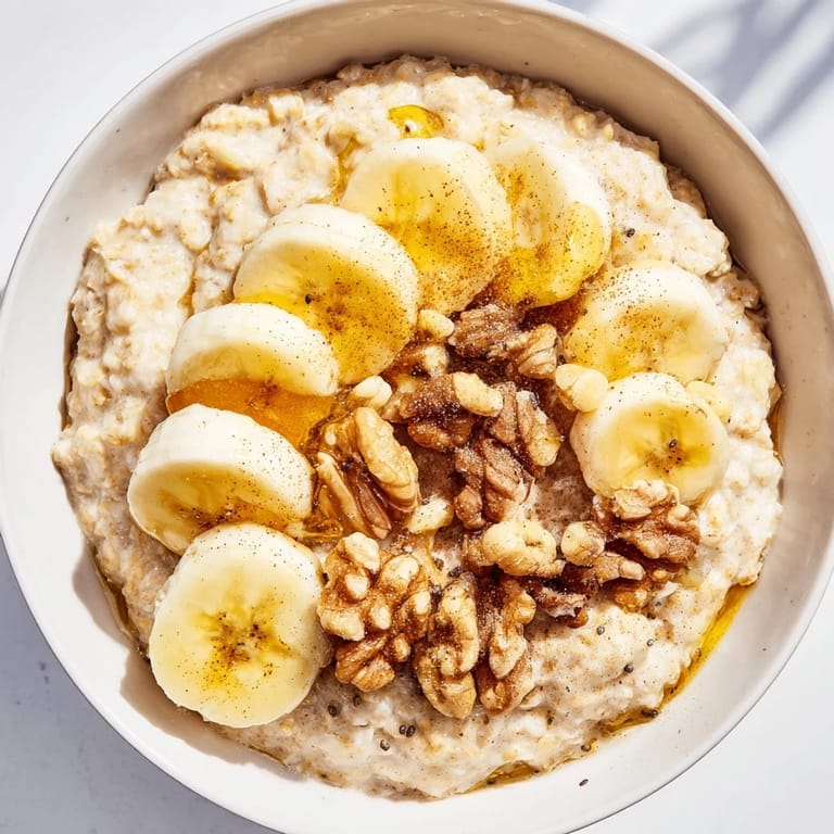 Enjoy a quick and easy Microwave Banana Oats breakfast, perfect for a cozy, comforting morning.