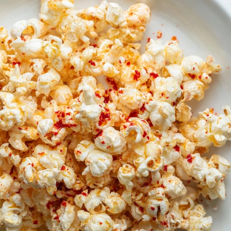 A large bowl of delicious, golden hot honey butter popcorn, perfect for movie night indulgence.