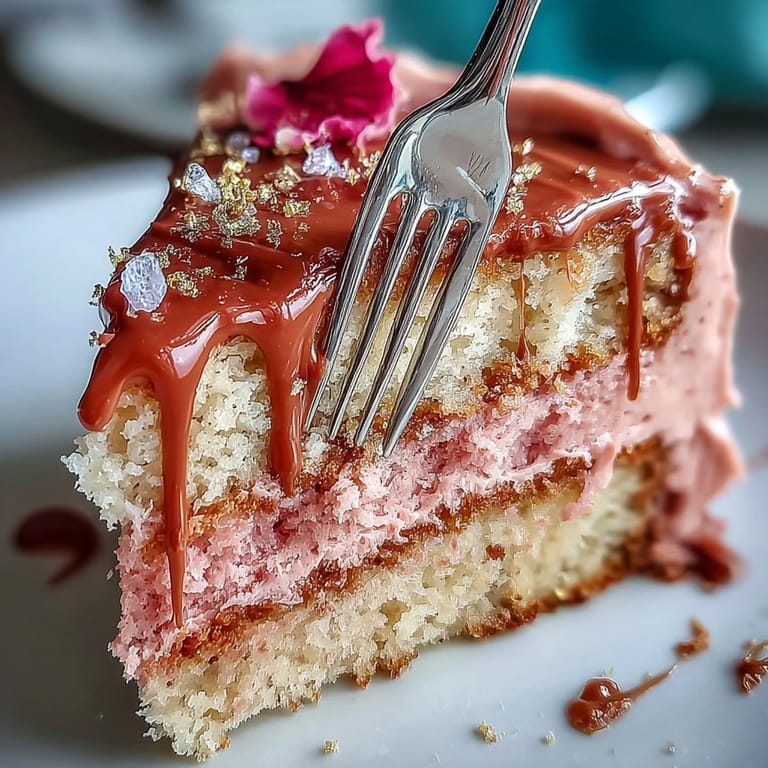 Moist rosé-infused velvet cake, beautifully decorated for bridal showers.