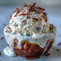 Creamy Coconut Cold Brew Float with vanilla bean ice cream, a tropical coffee dessert delight.